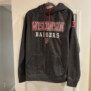 Stadium Athletics Gray Wisconsin Badgers Hoodie